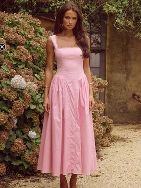 Runaway the label Lani Pink Midi Dress